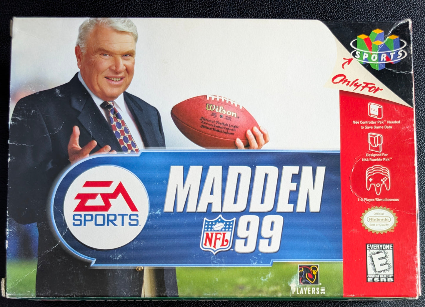Madden NFL 99 Nintendo 64 (N64) – Complete in Box (CIB) with Manual & Protector