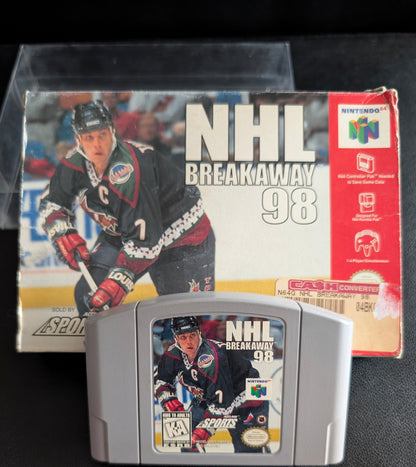 NHL Breakaway 98 Nintendo 64 (N64) – Boxed Cartridge with Protector