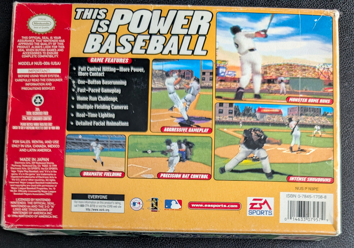 Triple Play 2000 Nintendo 64 (N64) – Complete in Box (CIB) with Manual & Protector