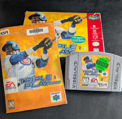 Triple Play 2000 Nintendo 64 (N64) – Complete in Box (CIB) with Manual & Protector