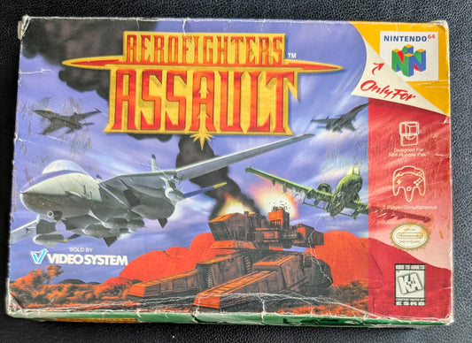 AeroFighters Assault Nintendo 64 (N64) – Boxed Cartridge with Protector