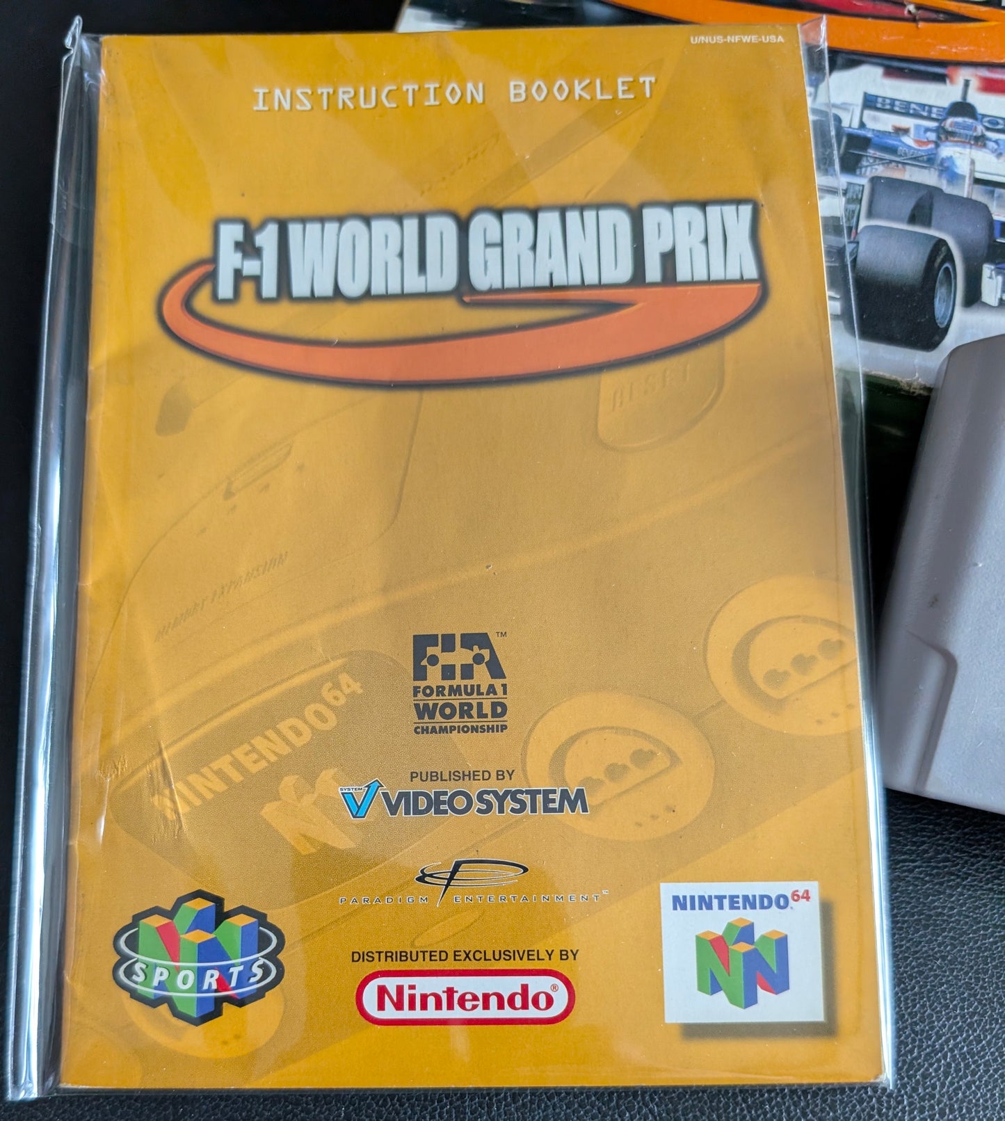 F-1 World Grand Prix Nintendo 64 (N64) – Complete in Box (CIB) with Manual & Protector