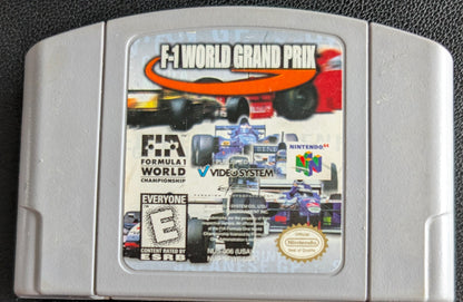 F-1 World Grand Prix Nintendo 64 (N64) – Complete in Box (CIB) with Manual & Protector