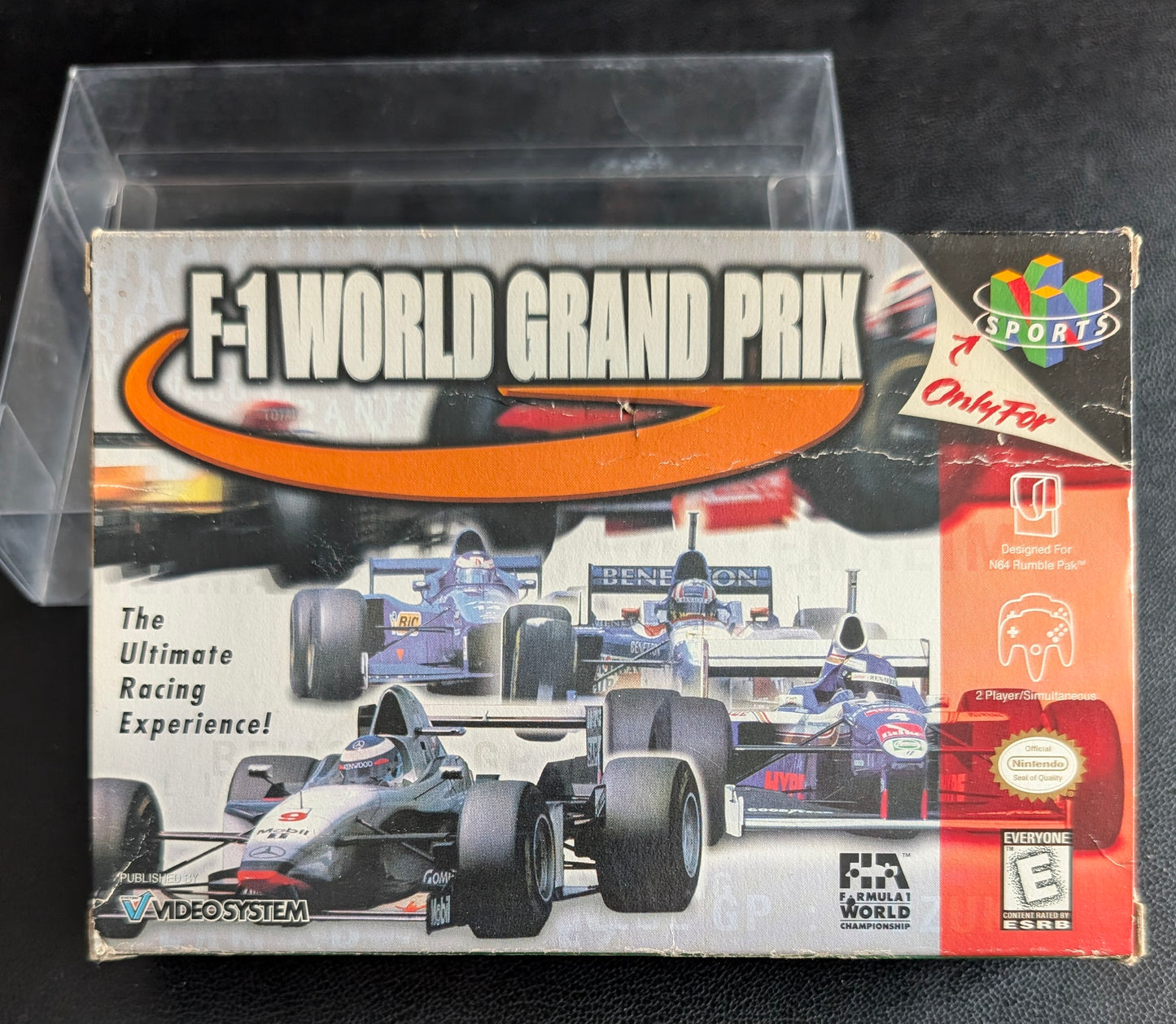 F-1 World Grand Prix Nintendo 64 (N64) – Complete in Box (CIB) with Manual & Protector