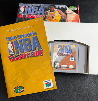 Kobe Bryant in NBA Courtside Nintendo 64 (N64) – Complete in Box (CIB) with Manual & Protector