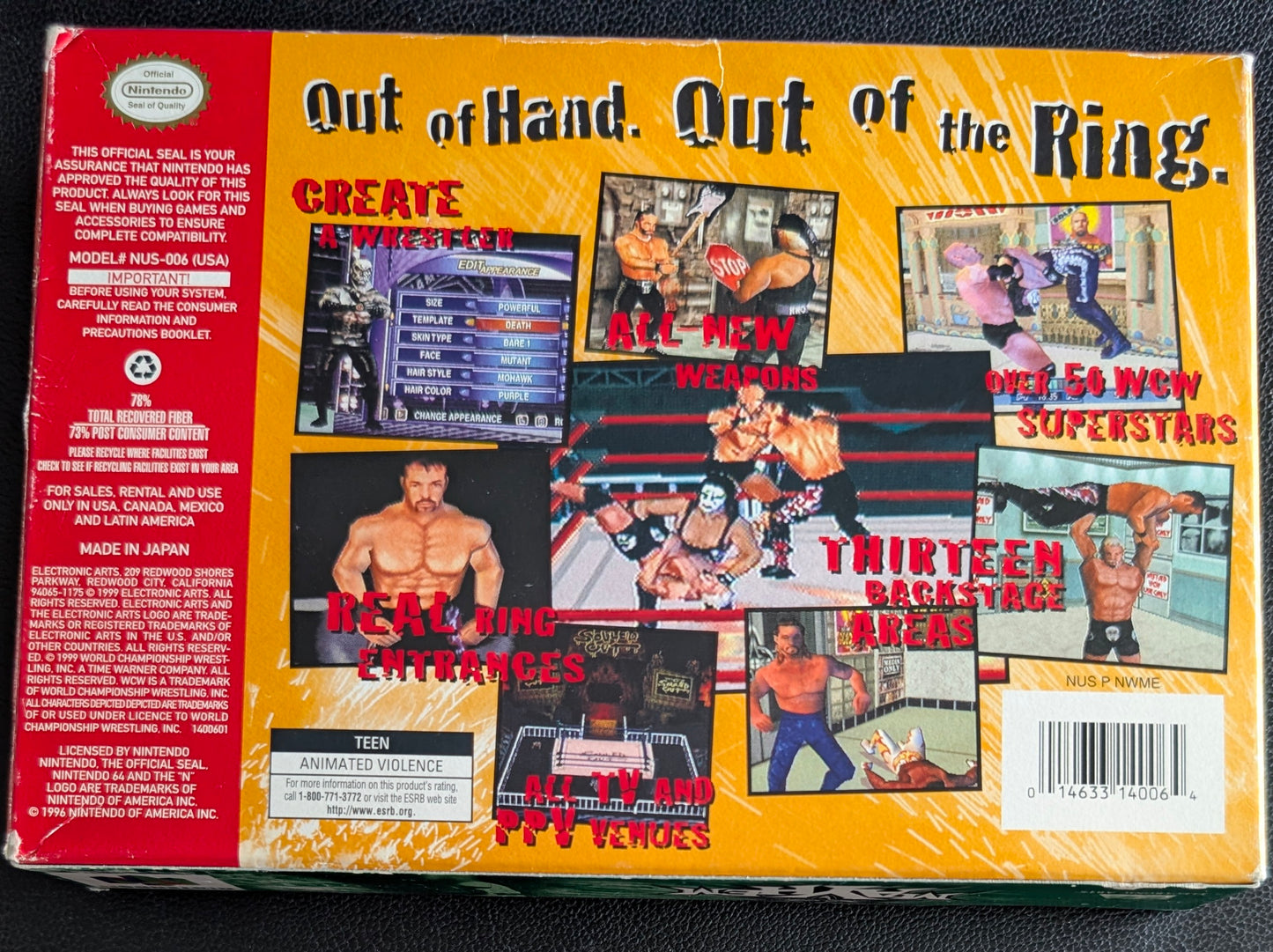 Mayhem – Authentic Nintendo 64 (N64) – 1999 Complete in Box (CIB) – Box, Manual, and Protector Included