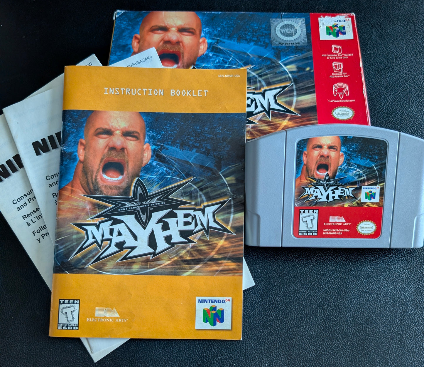 Mayhem – Authentic Nintendo 64 (N64) – 1999 Complete in Box (CIB) – Box, Manual, and Protector Included