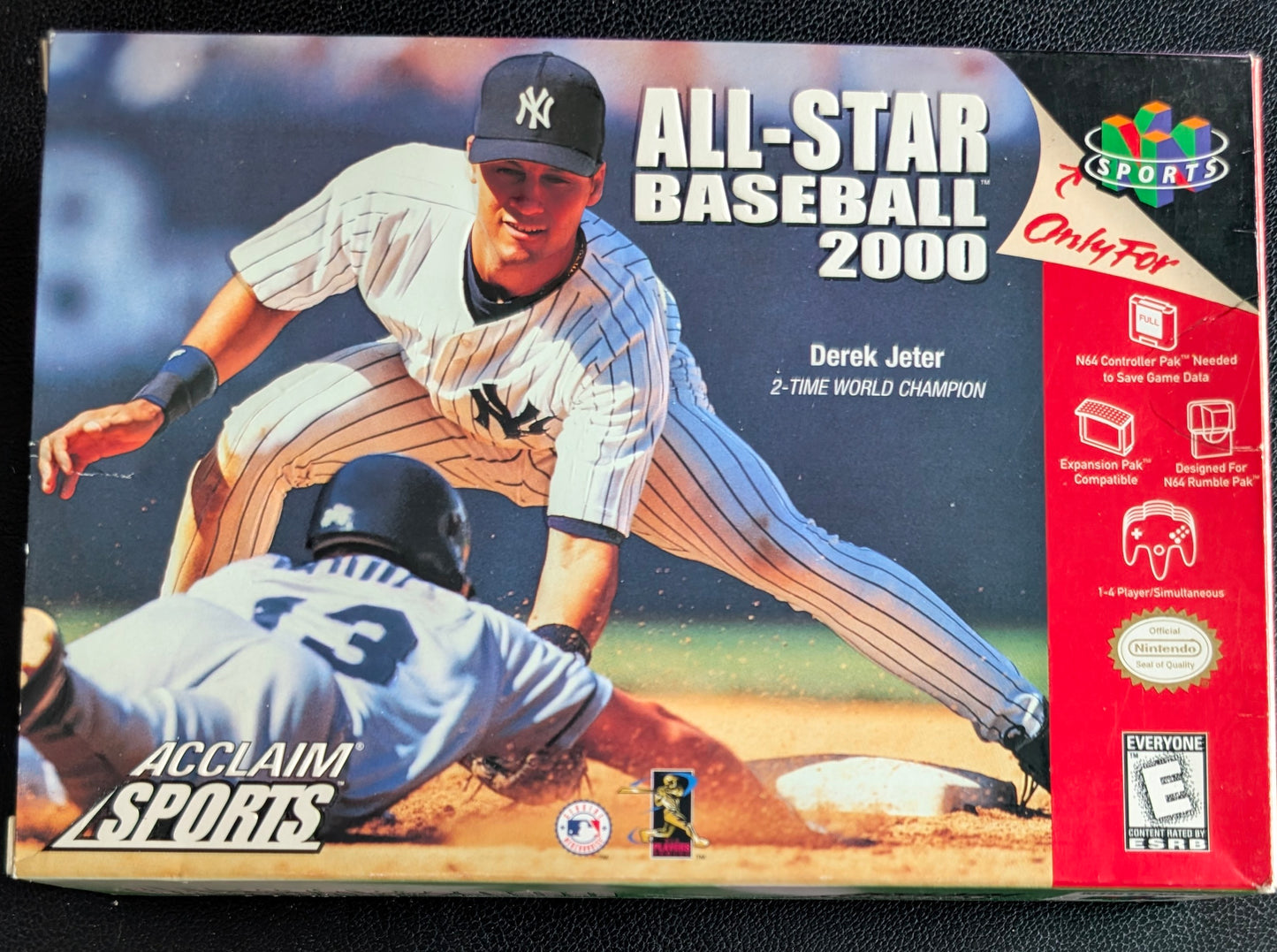 All-Star Baseball 2000 – Authentic Nintendo 64 (N64) – 2000 Complete in Box (CIB) – Box, Manual, and Protector