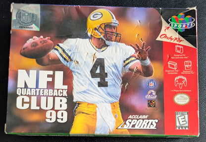 NFL Quarterback Club 99 – Authentic Nintendo 64 (N64) – 1999 Cartridge + Box + Protector
