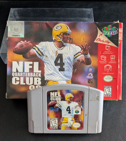NFL Quarterback Club 99 – Authentic Nintendo 64 (N64) – 1999 Cartridge + Box + Protector