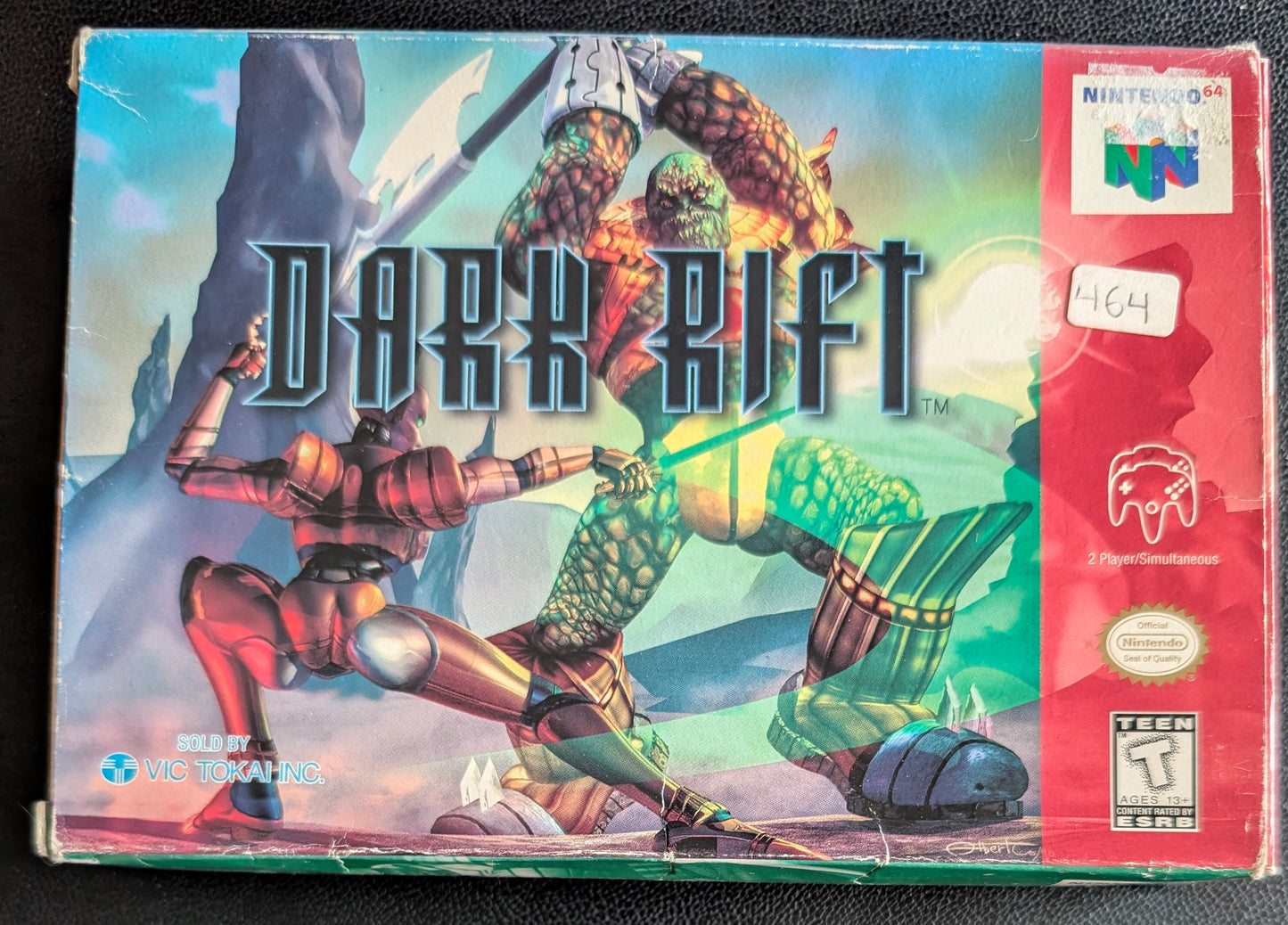 Dark Rift – Authentic Nintendo 64 (N64) – 1997 Cartridge + Box + Protector