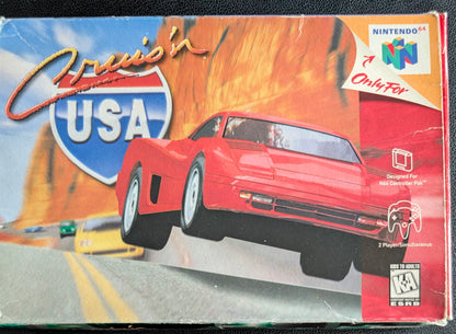 Cruis'n USA – Authentic Nintendo 64 (N64) – 1996 Cartridge + Box, Protector