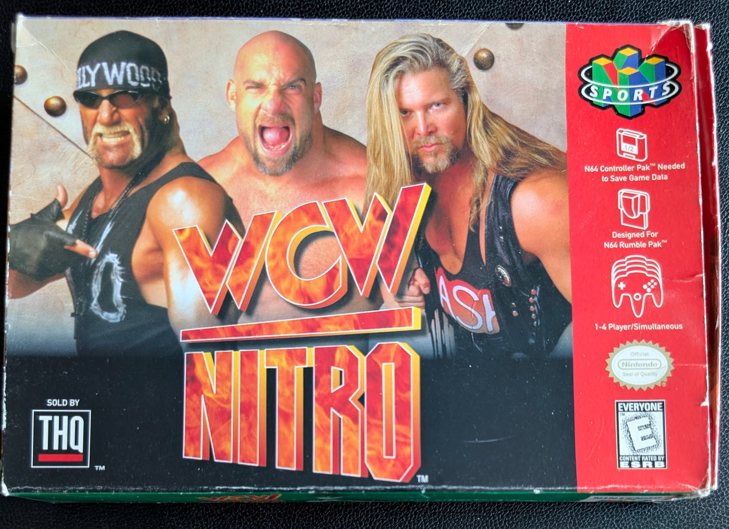 WCW Nitro Nintendo 64 (N64) – 1998 Cartridge with Box and Protector