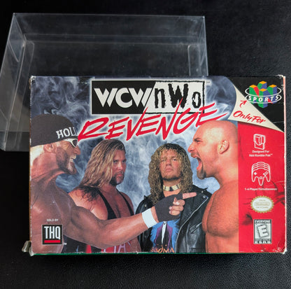 WCW NWO Revenge – Authentic Nintendo 64 (N64) – 1998 Cartridge + Protection Sleeve