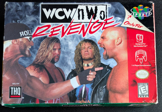 WCW NWO Revenge – Authentic Nintendo 64 (N64) – 1998 Cartridge + Protection Sleeve