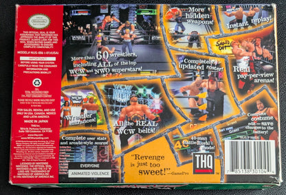 WCW NWO Revenge – Authentic Nintendo 64 (N64) – 1998 Cartridge + Protection Sleeve