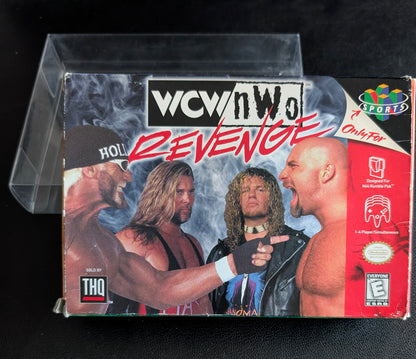 WCW NWO Revenge – Authentic Nintendo 64 (N64) – 1998 Cartridge + Protection Sleeve