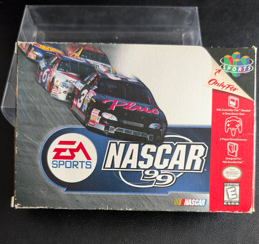 NASCAR 99 Nintendo 64 (N64) – Complete in Box (CIB) with Manual & Protector