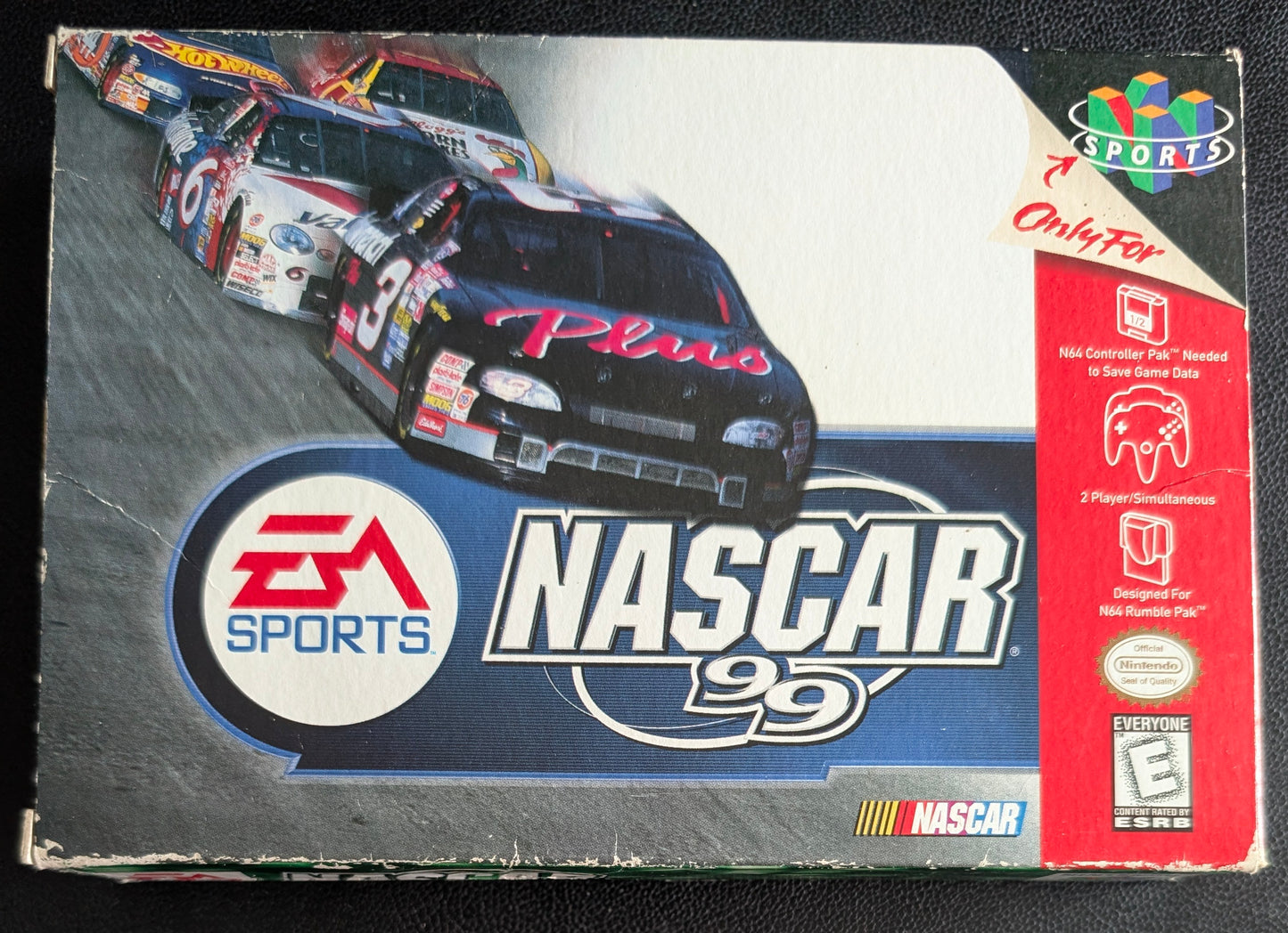 NASCAR 99 Nintendo 64 (N64) – Complete in Box (CIB) with Manual & Protector