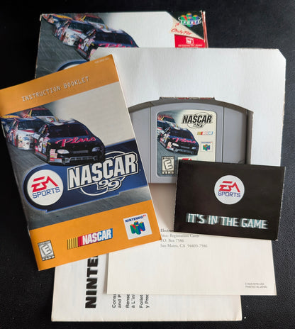 NASCAR 99 Nintendo 64 (N64) – Complete in Box (CIB) with Manual & Protector