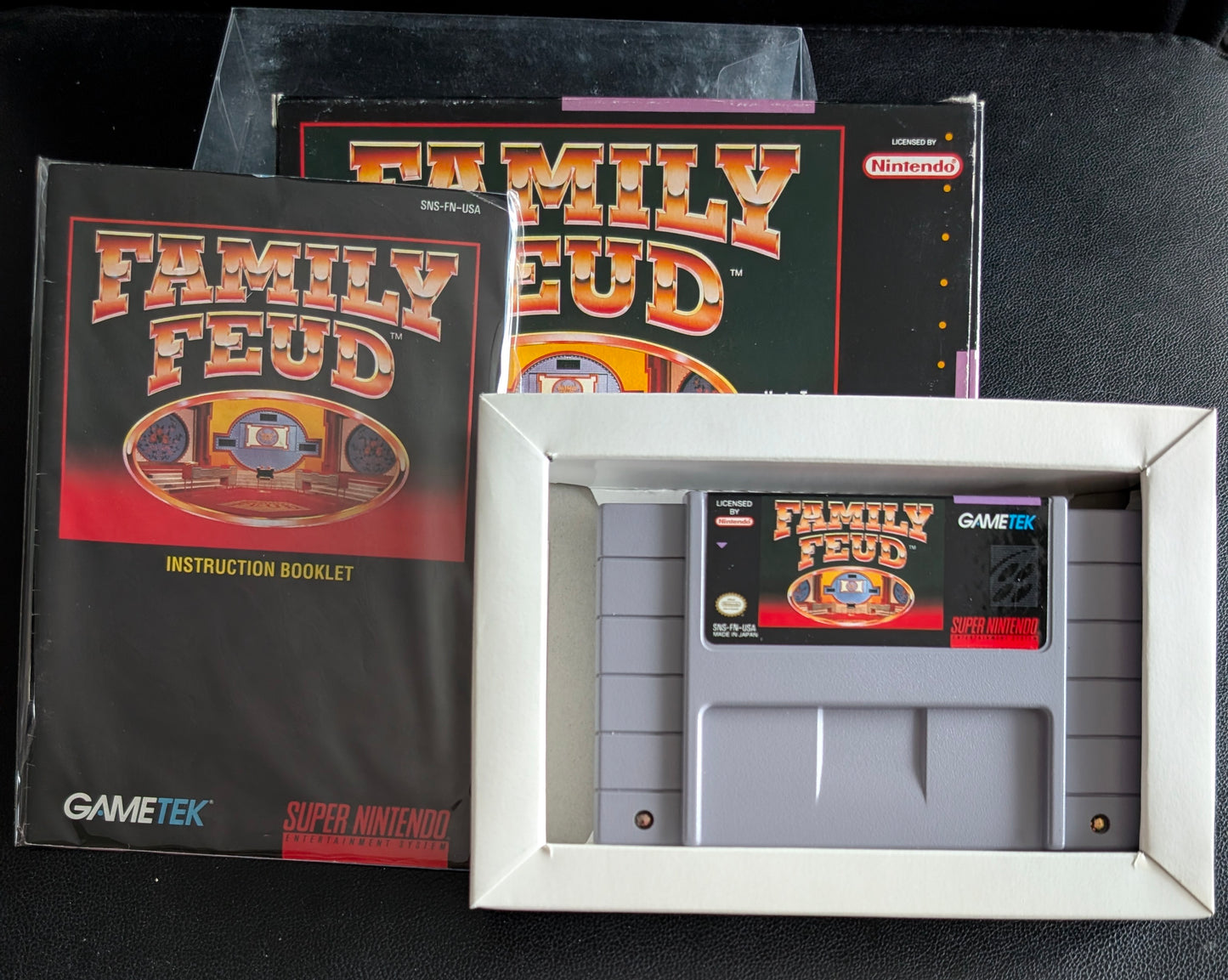 Family Feud – Authentic Super Nintendo (SNES) – 1993 CIB (Complete in Box)