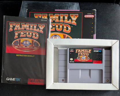 Family Feud – Authentic Super Nintendo (SNES) – 1993 CIB (Complete in Box)