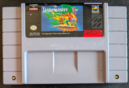 The Page Master – Super Nintendo (SNES) – Cartridge Only – Clean & Tested – Protection Sleeve Included