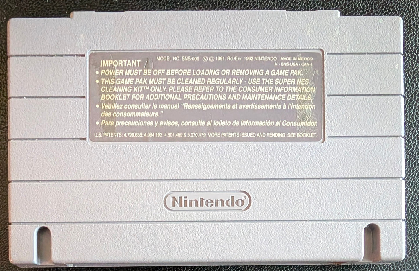 Judge Dredd – Super Nintendo (SNES) – COMPLETE Box, Cartridge & Protector – Clean & Tested