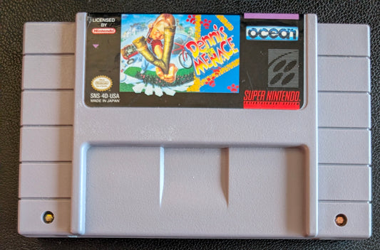 Dennis the Menace – Authentic Super Nintendo (SNES) – 1993 Cartridge + Protection Sleeve