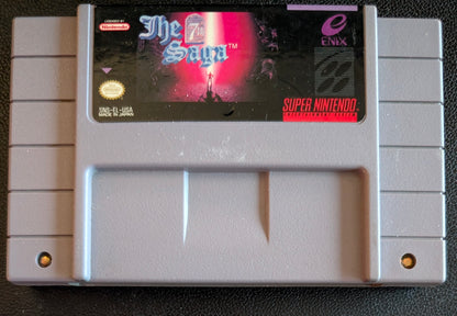 The 7th Saga – Authentic Super Nintendo (SNES) – 1993 Cartridge + Protection Sleeve