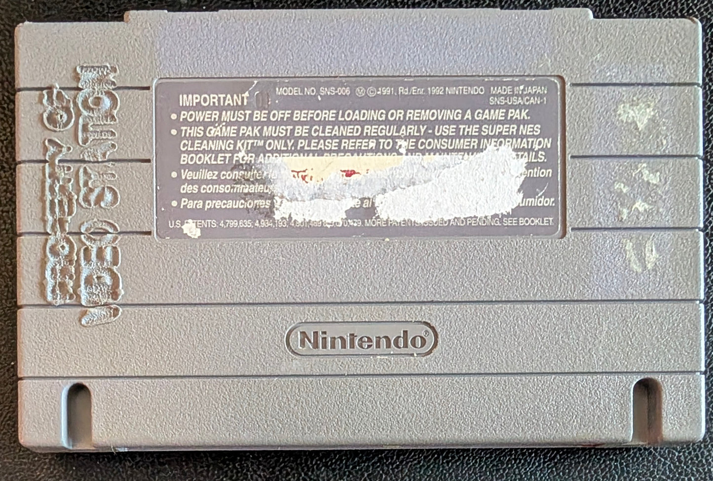 The 7th Saga – Authentic Super Nintendo (SNES) – 1993 Cartridge + Protection Sleeve