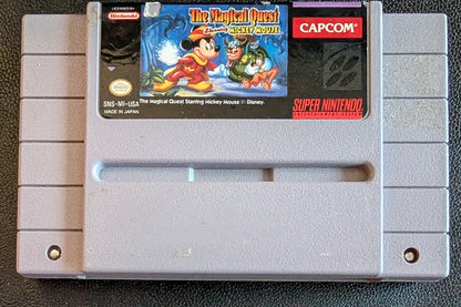 The Magical Quest Starring Mickey Mouse – Authentic Super Nintendo (SNES) – 1992 Cartridge + Protection Sleeve