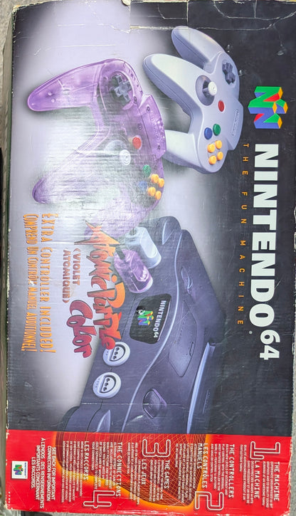 Atomic Purple N64 Console Special Edition (1999) ● FACTORY PLASTIC ● TESTED & WORKING ● RARE FIND