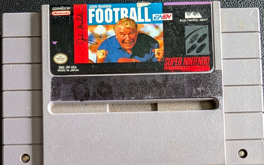 John Madden Football - Authentic Cartridge (Super Nintendo) | 1990 | Sports