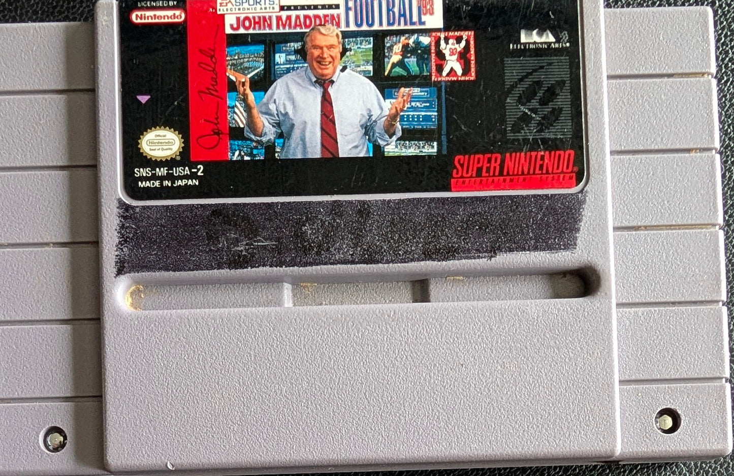 John Madden Football '93 - Authentic Cartridge (Super Nintendo) | 1992 | Sports
