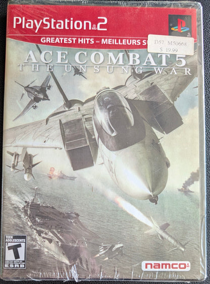 Ace Combat 5: The Unsung War (Greatest Hits) – 2004 PlayStation 2 | Factory Sealed | Great Shape