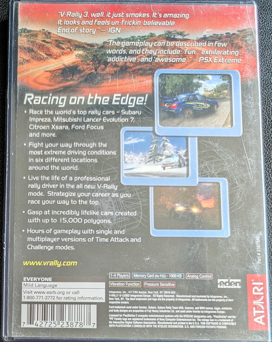 V-Rally 3 | 2002 | PlayStation 2 | RE-Sealed