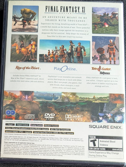 Final Fantasy XI Online - 2 Disc Set - 2002 PlayStation 2 | Complete CIB | RE-Sealed