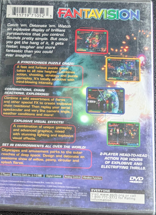 Fantavision - 2000 PlayStation 2 | Complete CIB | RE-Sealed