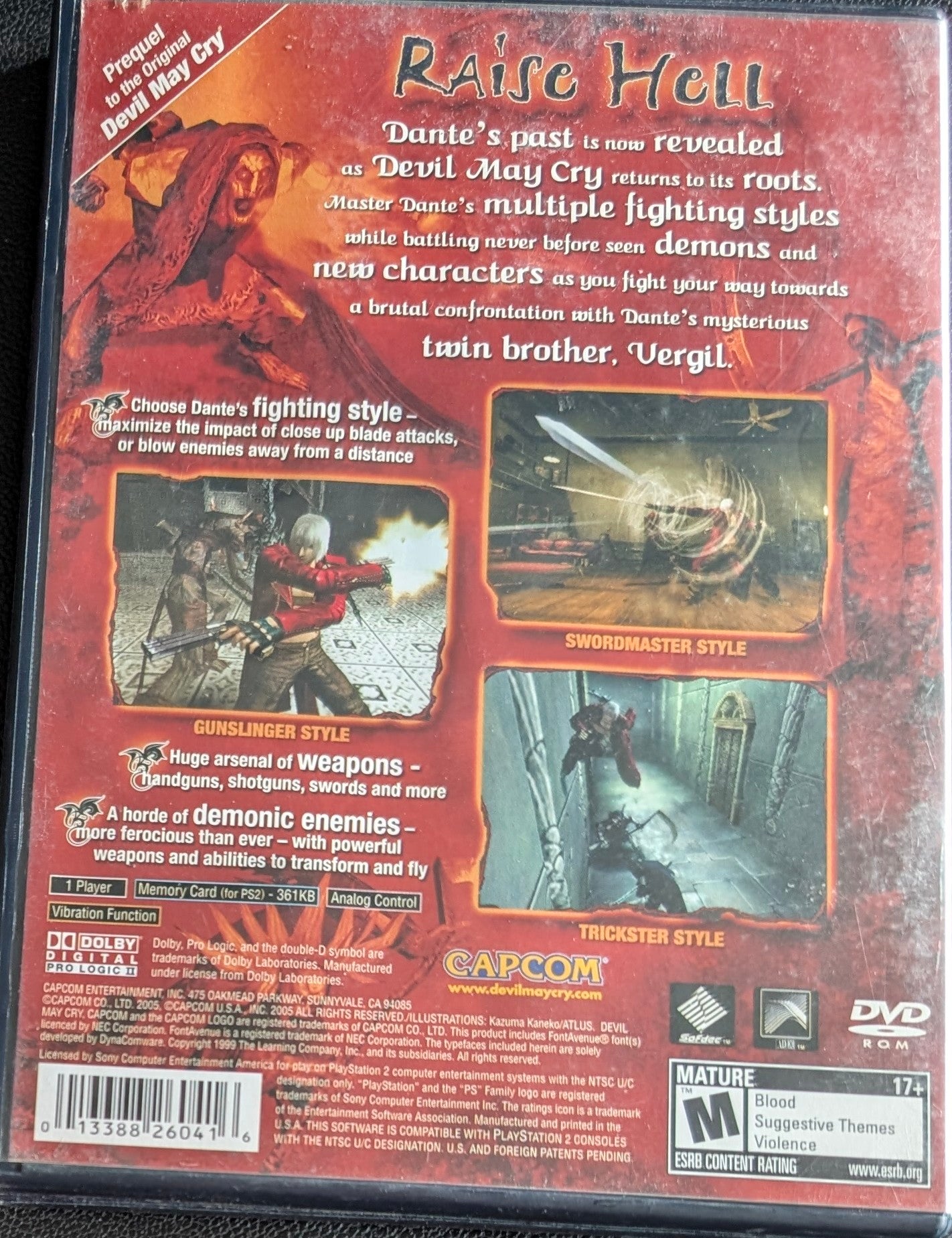 Devil May Cry 3 - 2005 PlayStation 2 | CWB (Complete With Box) | RE-Sealed