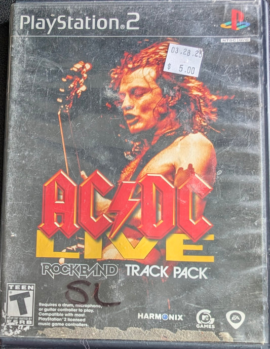 Rock Band: AC/DC Live Track Pack - 2008 PlayStation 2 | Complete CIB | RE-Sealed