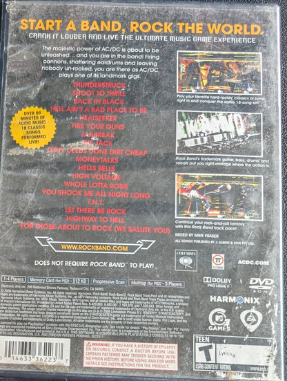 Rock Band: AC/DC Live Track Pack - 2008 PlayStation 2 | Complete CIB | RE-Sealed