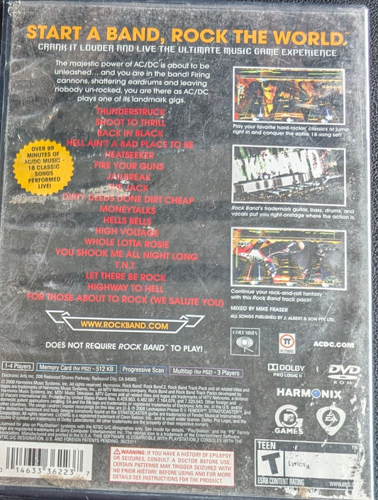 Rock Band: AC/DC Live Track Pack - 2008 PlayStation 2 | Complete CIB | RE-Sealed
