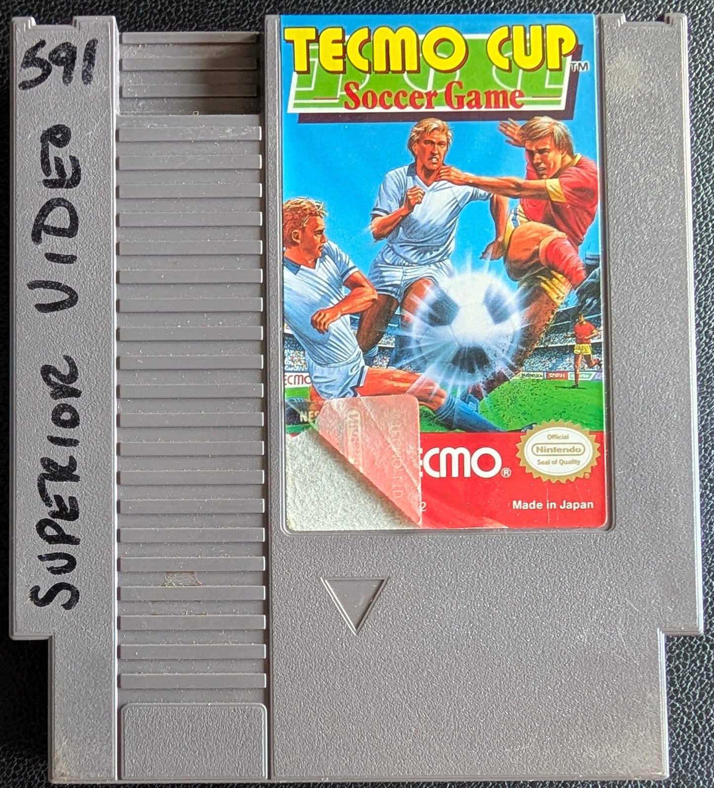 Authentic Tecmo Cup Soccer Game - 1992 Nintendo NES | Tested + Working | RARE | Protection Sleeve