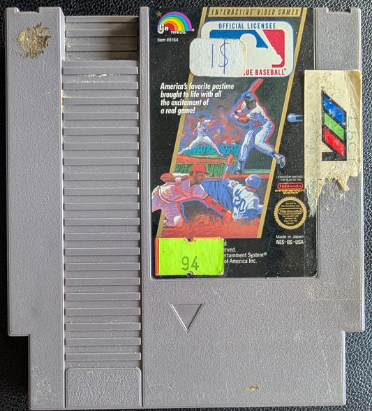 Major League Baseball - 1988 Nintendo NES | Tested & Working | Great Shape | Protection Sleeve