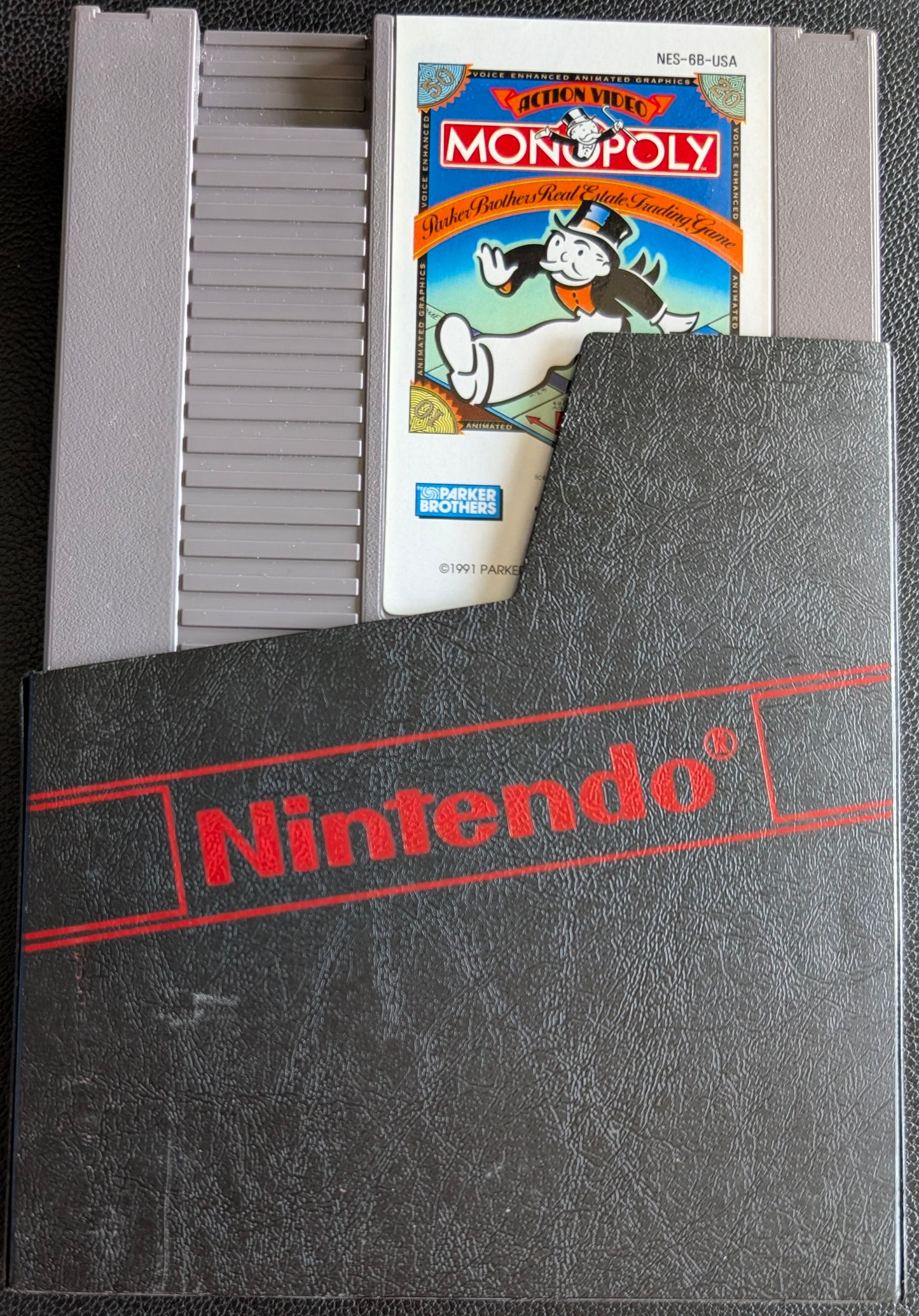 Monopoly - 1991 Nintendo NES | Cartridge, Manual + Poster | Near Mint | Protection Sleeve