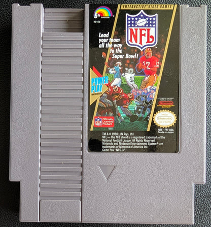 NFL Football - 1989 Nintendo NES | Cartridge, Manual + Playbook | Tested & Working | Great Shape | Protection Sleeve