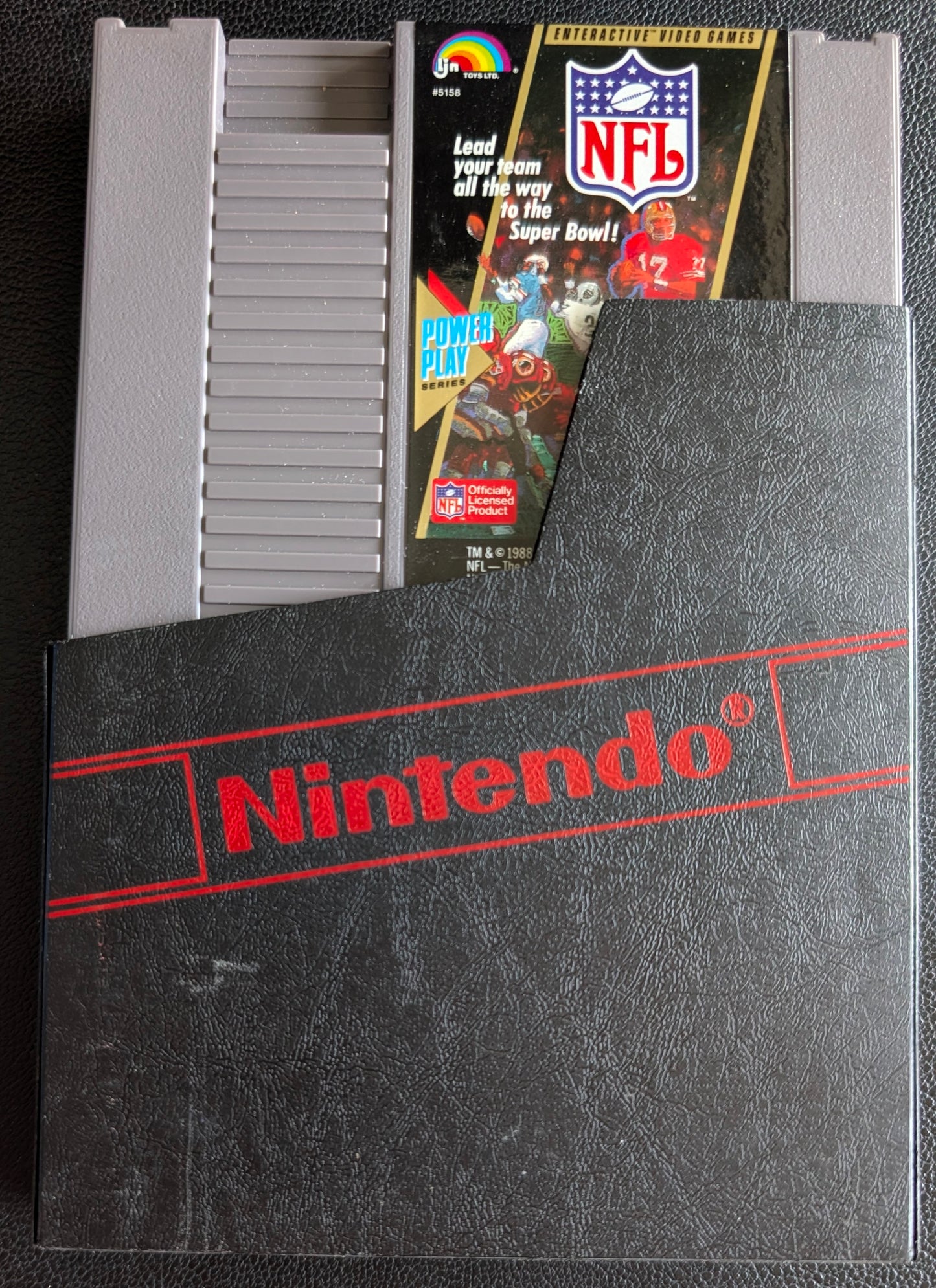 NFL Football - 1989 Nintendo NES | Cartridge, Manual + Playbook | Tested & Working | Great Shape | Protection Sleeve