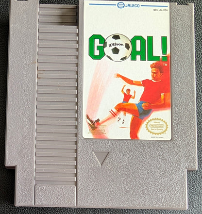 Goal! - 1989 Nintendo NES | Cartridge & Manual | Great Shape | Protection Sleeve