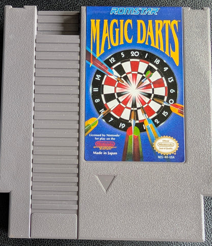Magic Darts - 1991 Nintendo NES | Cartridge & Manual | Tested + Working | Protection Sleeve